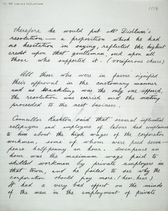 The Ragged Trousered Philanthropists - Manuscript, Page 1006