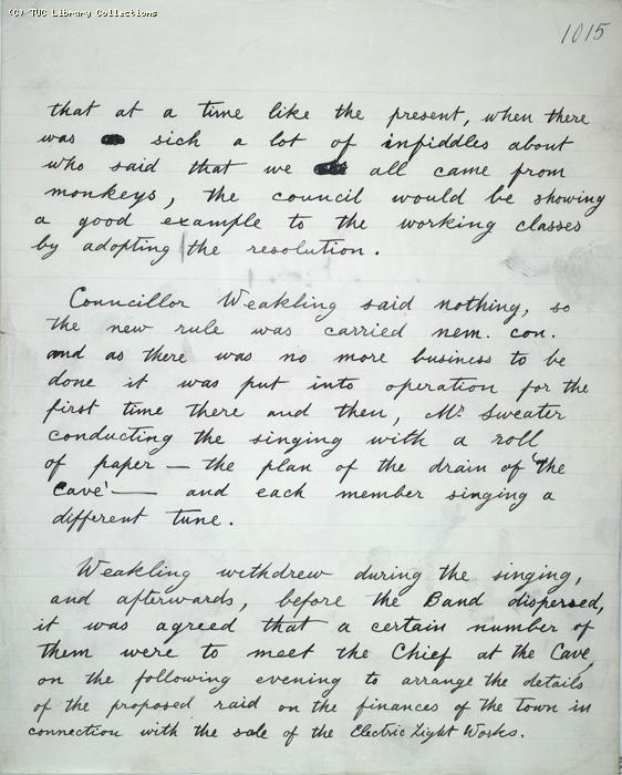 The Ragged Trousered Philanthropists - Manuscript, Page 1015