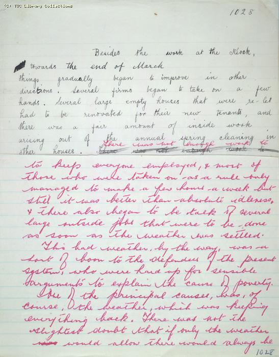 The Ragged Trousered Philanthropists - Manuscript, Page 1028a