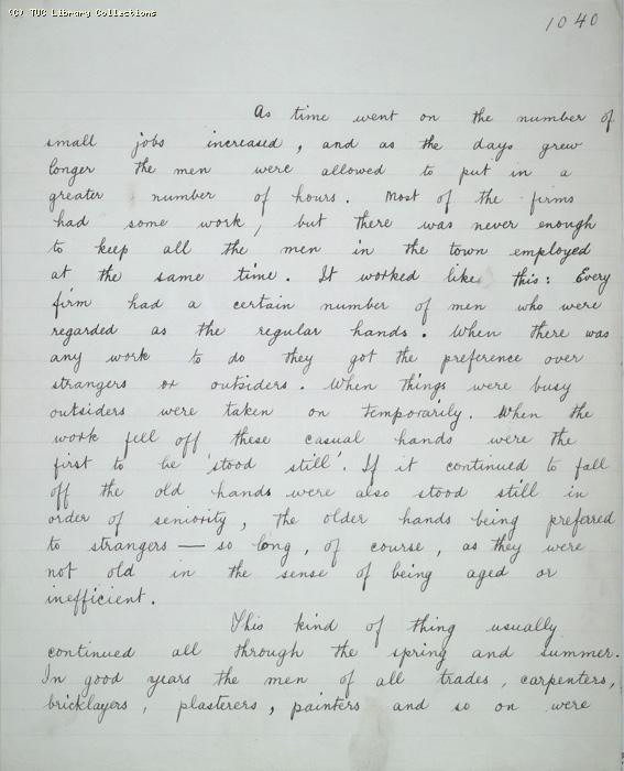 The Ragged Trousered Philanthropists - Manuscript, Page 1040
