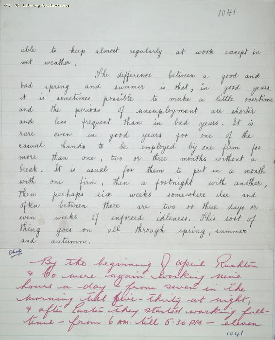 The Ragged Trousered Philanthropists - Manuscript, Page 1041