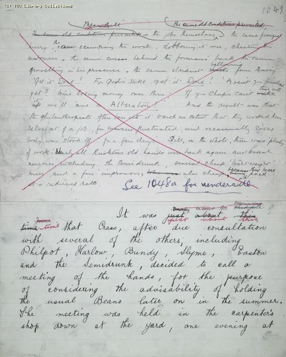 The Ragged Trousered Philanthropists - Manuscript, Page 1049