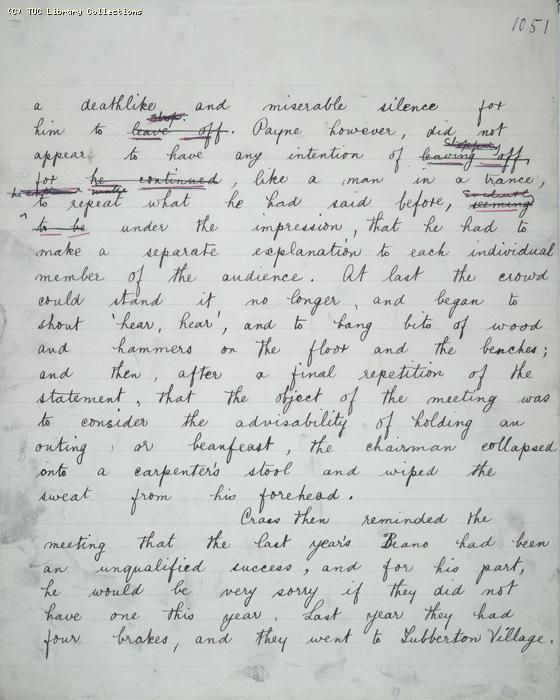 The Ragged Trousered Philanthropists - Manuscript, Page 1051