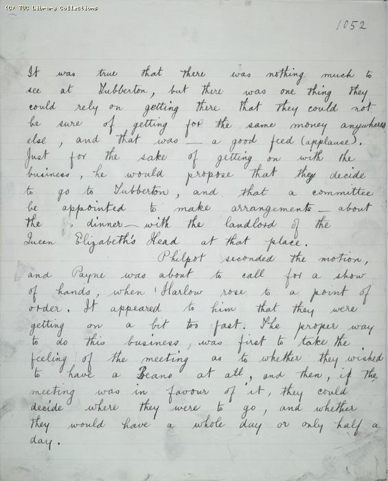 The Ragged Trousered Philanthropists - Manuscript, Page 1052