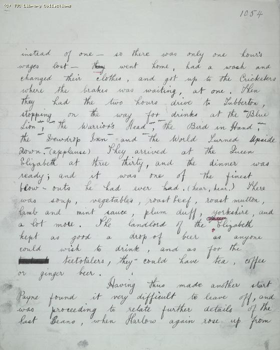 The Ragged Trousered Philanthropists - Manuscript, Page 1054