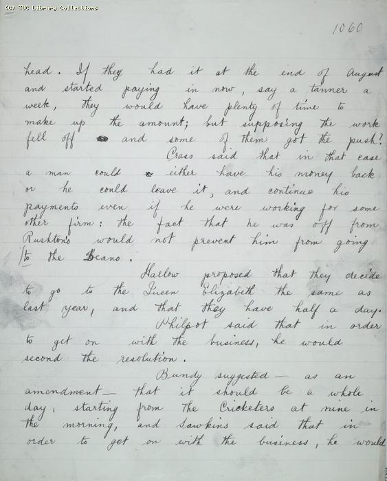 The Ragged Trousered Philanthropists - Manuscript, Page 1060