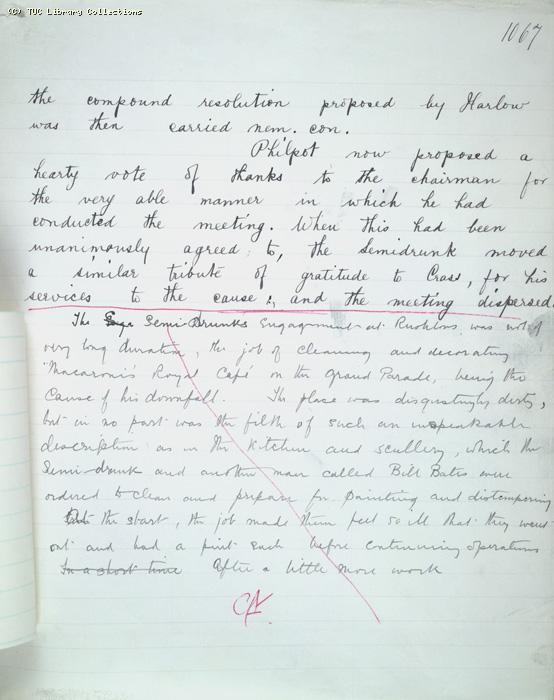 The Ragged Trousered Philanthropists - Manuscript, Page 1067b