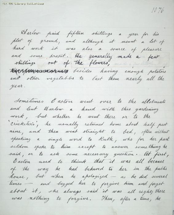 The Ragged Trousered Philanthropists - Manuscript, Page 1076