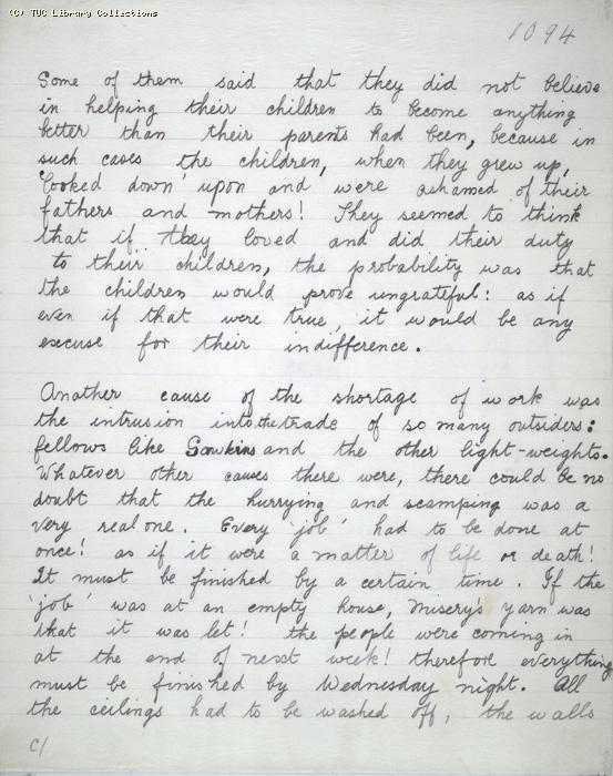 The Ragged Trousered Philanthropists - Manuscript, Page 1094