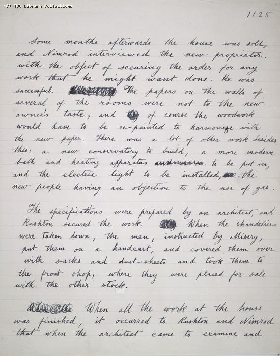The Ragged Trousered Philanthropists - Manuscript, Page 1125