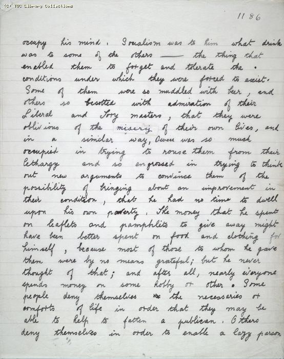 The Ragged Trousered Philanthropists - Manuscript, Page 1186