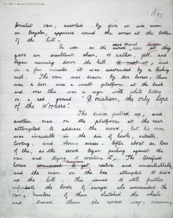 The Ragged Trousered Philanthropists - Manuscript, Page 1192