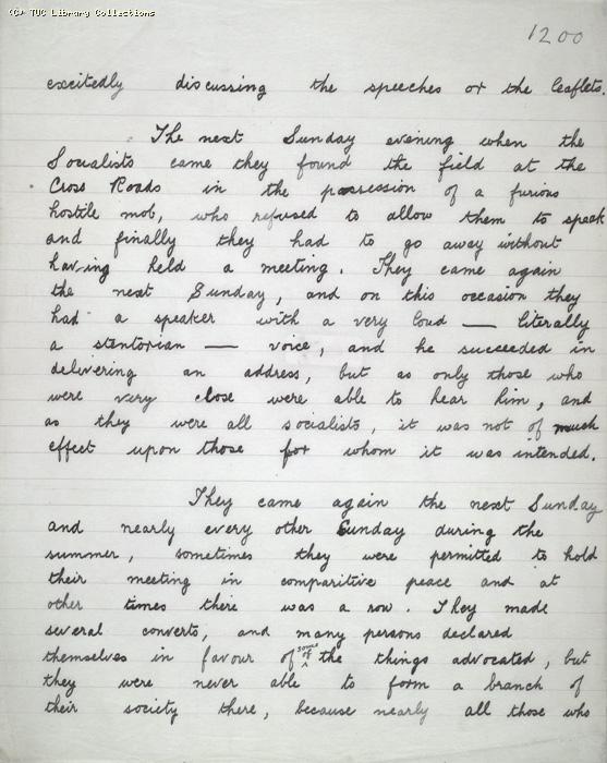 The Ragged Trousered Philanthropists - Manuscript, Page 1200