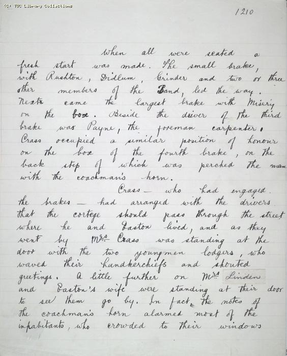 The Ragged Trousered Philanthropists - Manuscript, Page 1210