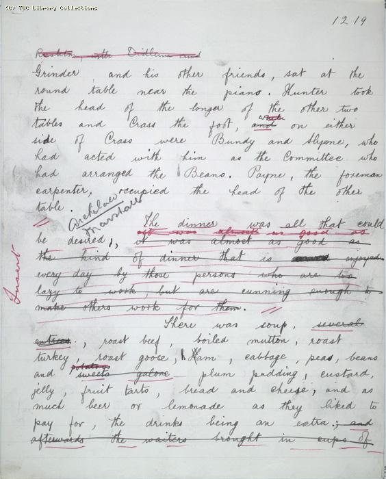 The Ragged Trousered Philanthropists - Manuscript, Page 1219