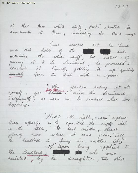 The Ragged Trousered Philanthropists - Manuscript, Page 1222