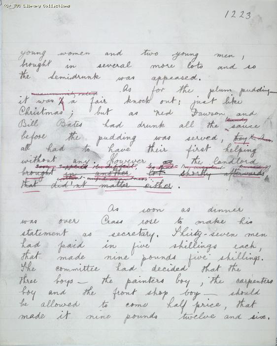 The Ragged Trousered Philanthropists - Manuscript, Page 1223