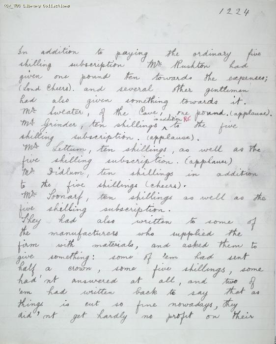 The Ragged Trousered Philanthropists - Manuscript, Page 1224