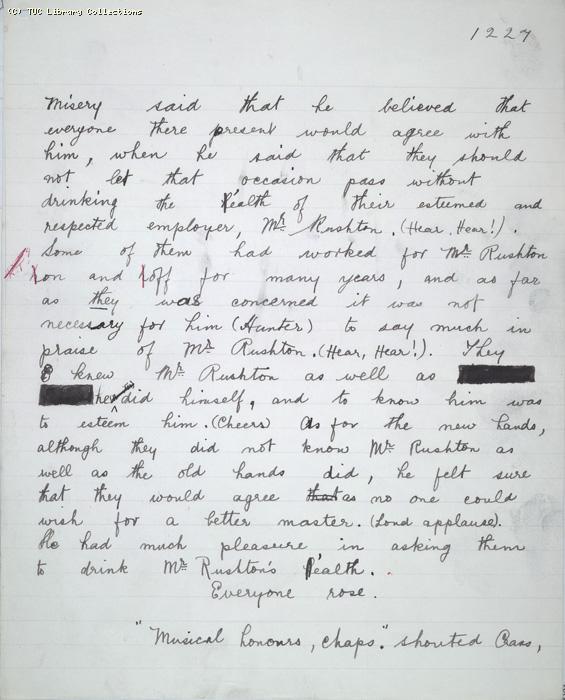 The Ragged Trousered Philanthropists - Manuscript, Page 1227