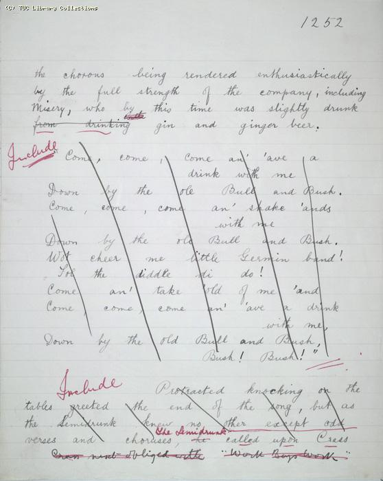 The Ragged Trousered Philanthropists - Manuscript, Page 1252