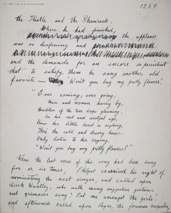 The Ragged Trousered Philanthropists - Manuscript, Page 1259