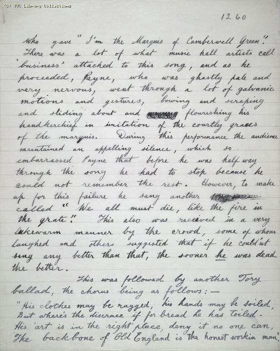 The Ragged Trousered Philanthropists - Manuscript, Page 1260