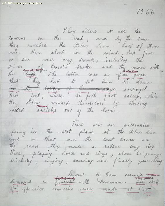 The Ragged Trousered Philanthropists - Manuscript, Page 1266