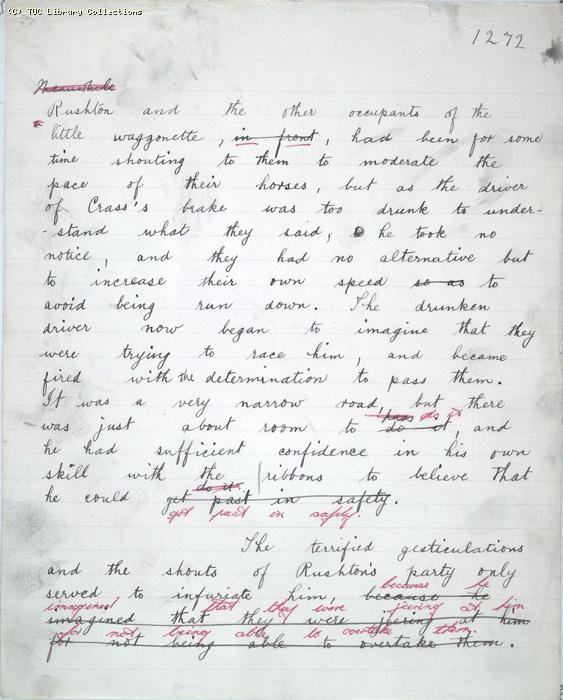 The Ragged Trousered Philanthropists - Manuscript, Page 1272