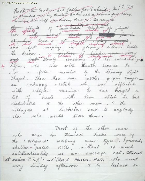 The Ragged Trousered Philanthropists - Manuscript, Page 1275