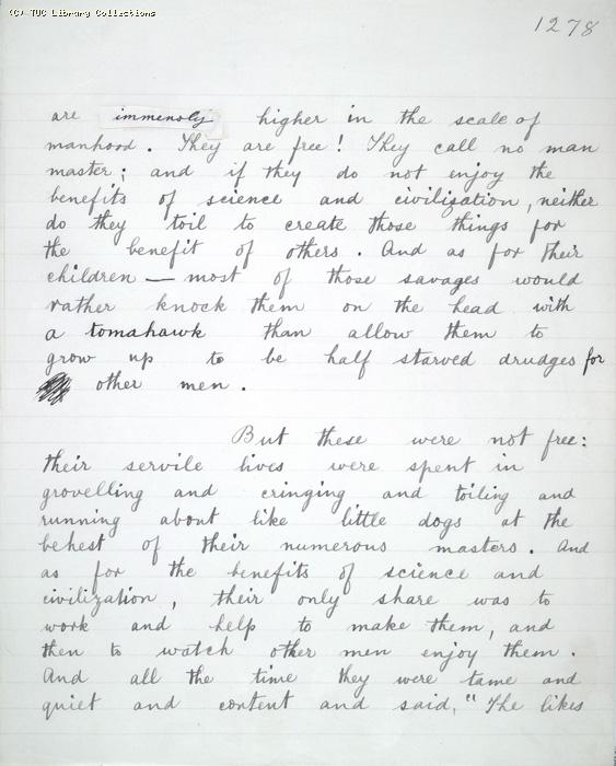 The Ragged Trousered Philanthropists - Manuscript, Page 1278