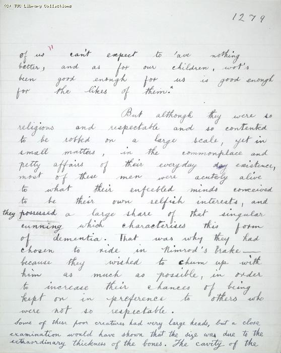 The Ragged Trousered Philanthropists - Manuscript, Page 1279