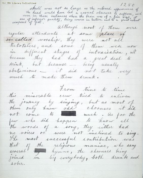 The Ragged Trousered Philanthropists - Manuscript, Page 1280