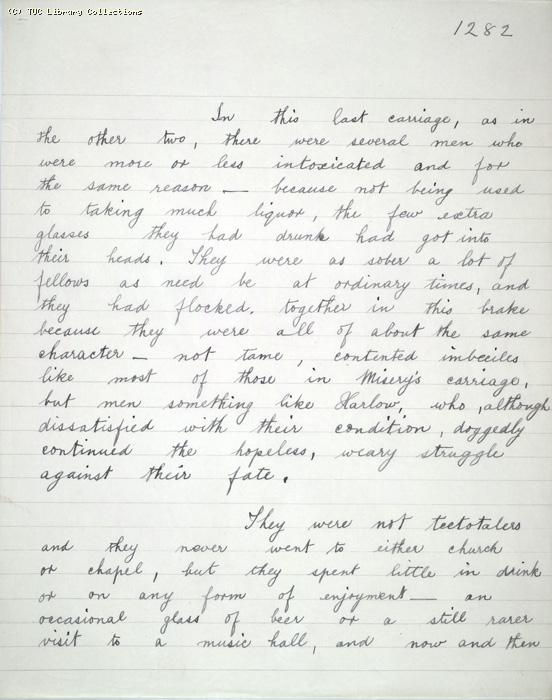 The Ragged Trousered Philanthropists - Manuscript, Page 1282