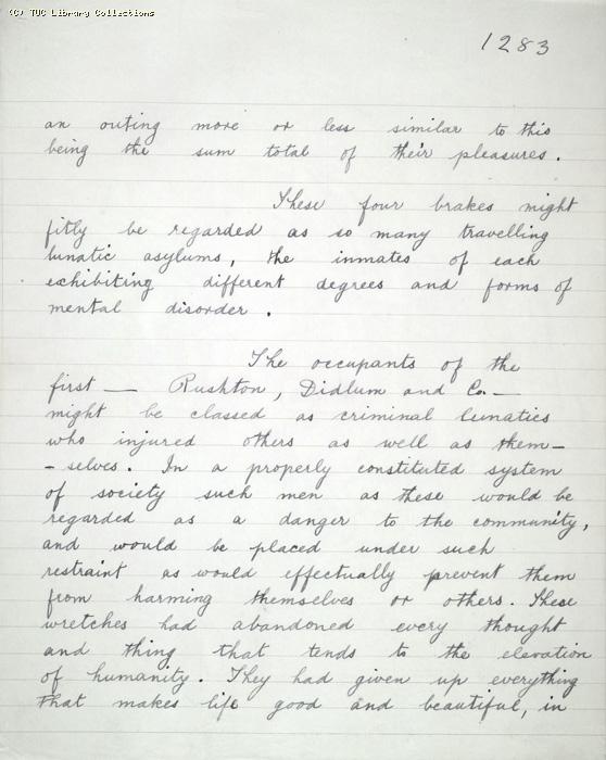 The Ragged Trousered Philanthropists - Manuscript, Page 1283