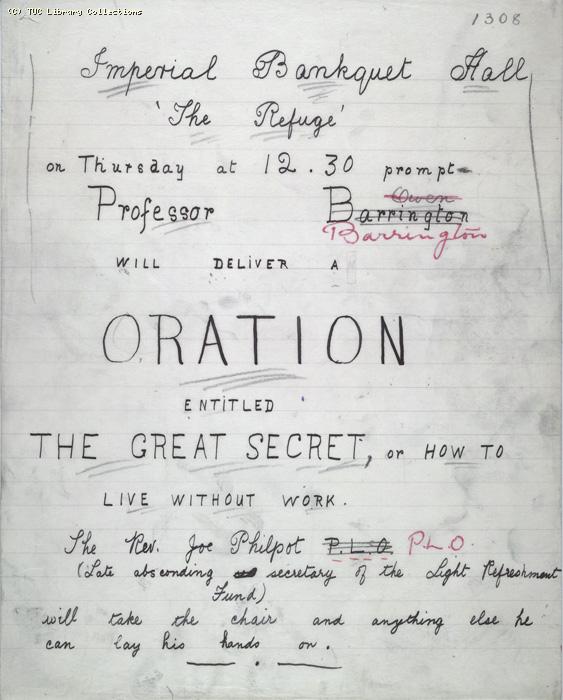 The Ragged Trousered Philanthropists - Manuscript, Page 1308