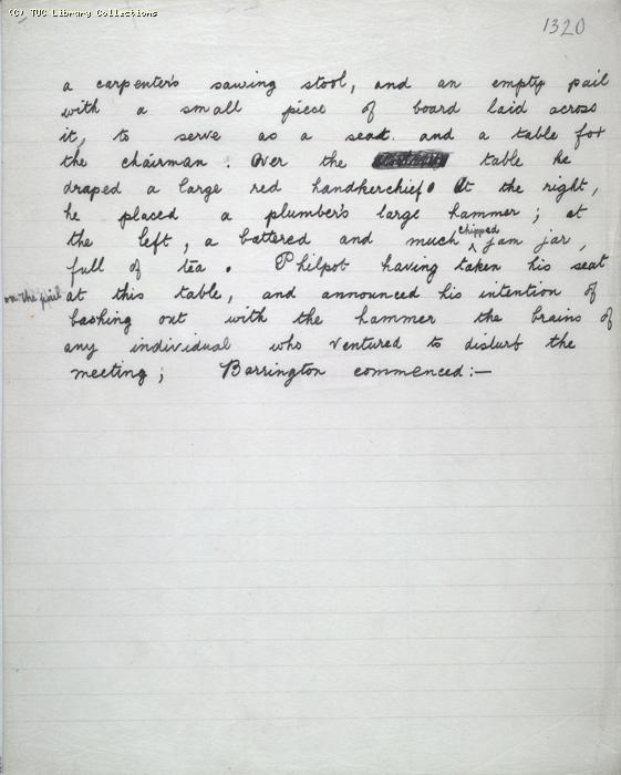 The Ragged Trousered Philanthropists - Manuscript, Page 1320