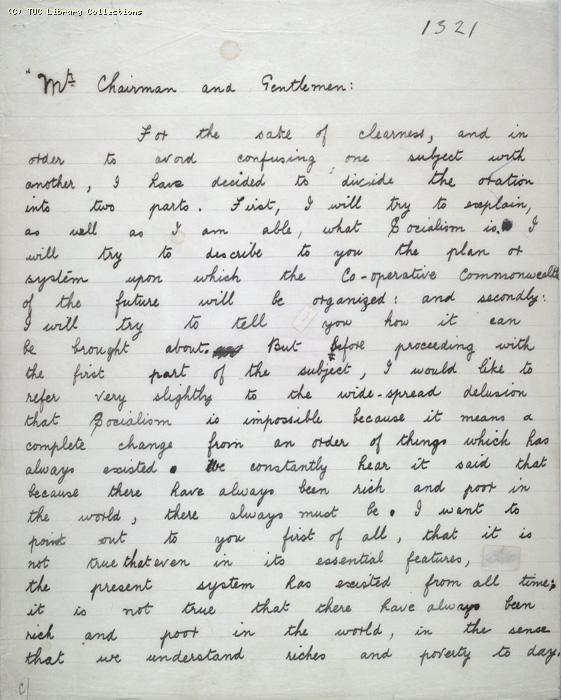 The Ragged Trousered Philanthropists - Manuscript, Page 1321