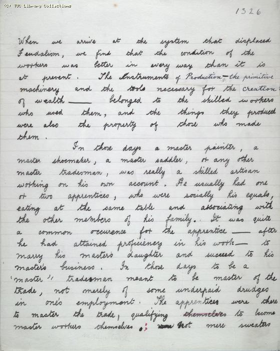 The Ragged Trousered Philanthropists - Manuscript, Page 1326