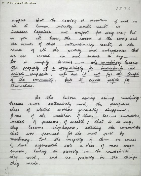 The Ragged Trousered Philanthropists - Manuscript, Page 1330