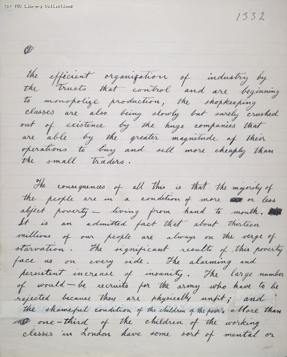 The Ragged Trousered Philanthropists - Manuscript, Page 1332