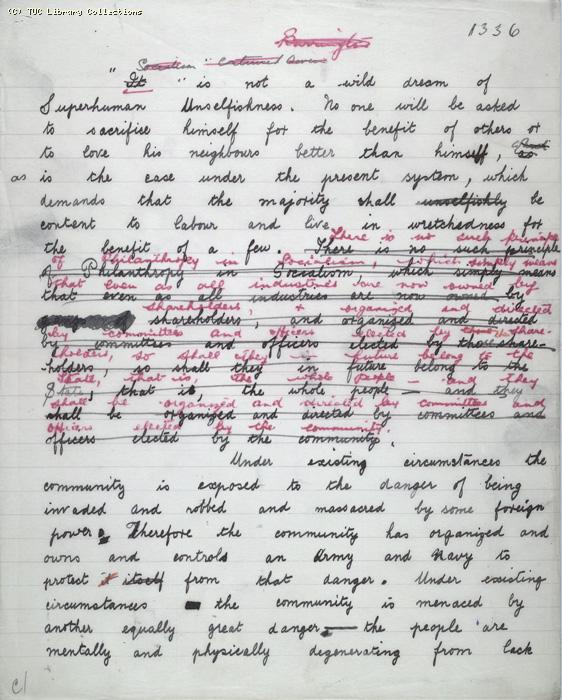 The Ragged Trousered Philanthropists - Manuscript, Page 1336