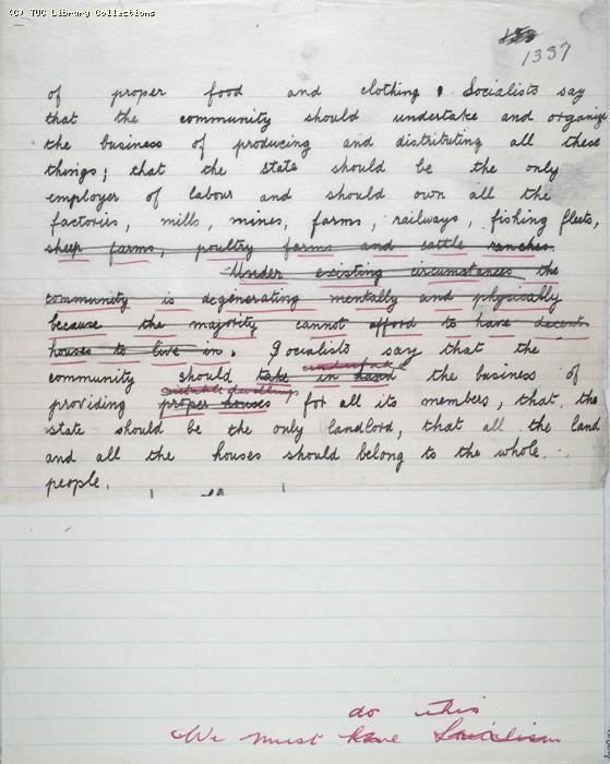 The Ragged Trousered Philanthropists - Manuscript, Page 1337