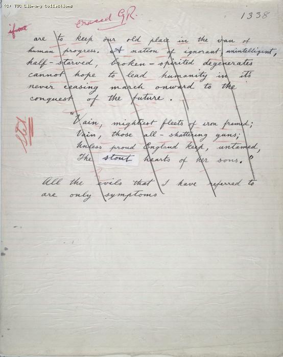 The Ragged Trousered Philanthropists - Manuscript, Page 1338b