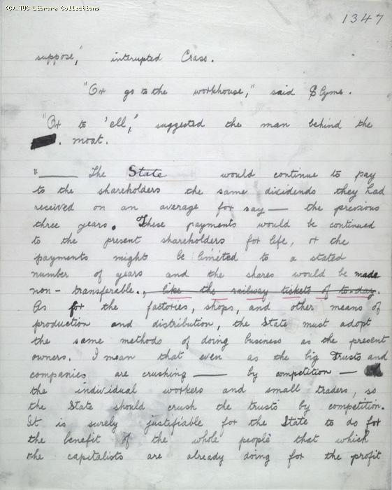 The Ragged Trousered Philanthropists - Manuscript, Page 1347