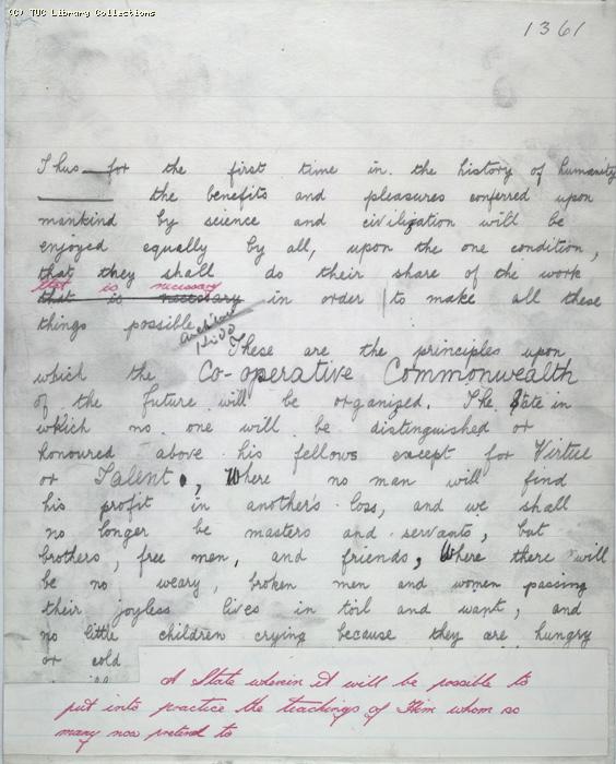 The Ragged Trousered Philanthropists - Manuscript, Page 1361