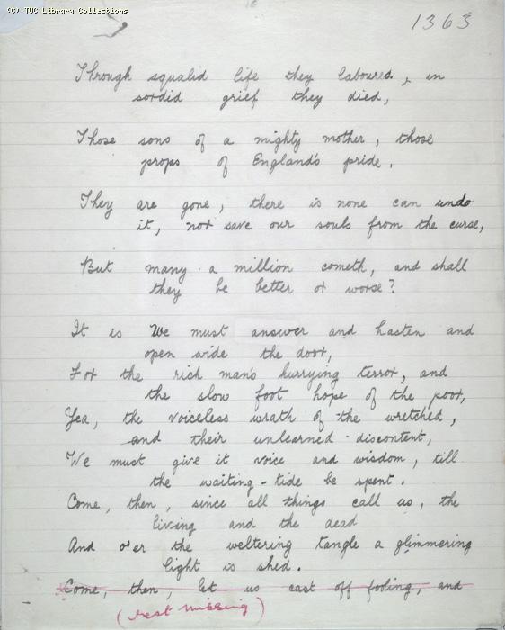 The Ragged Trousered Philanthropists - Manuscript, Page 1363