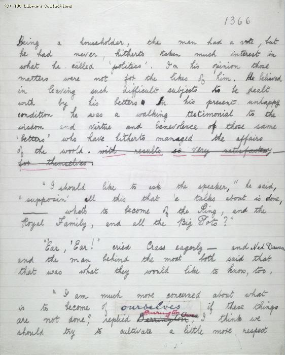 The Ragged Trousered Philanthropists - Manuscript, Page 1366