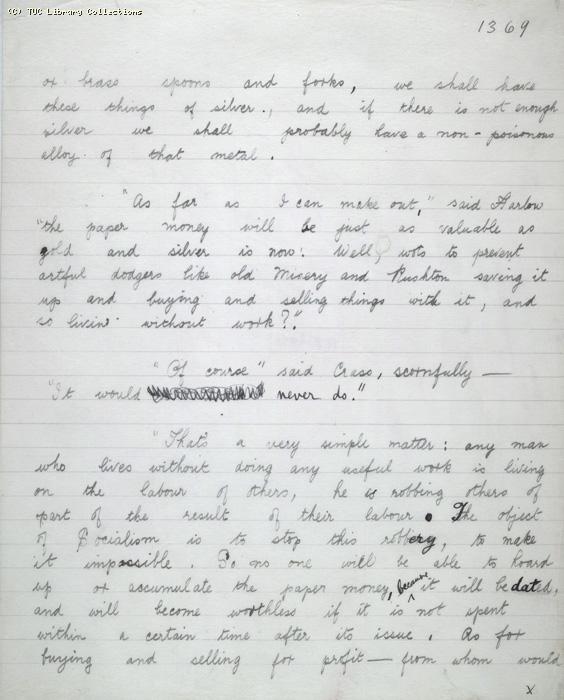 The Ragged Trousered Philanthropists - Manuscript, Page 1369