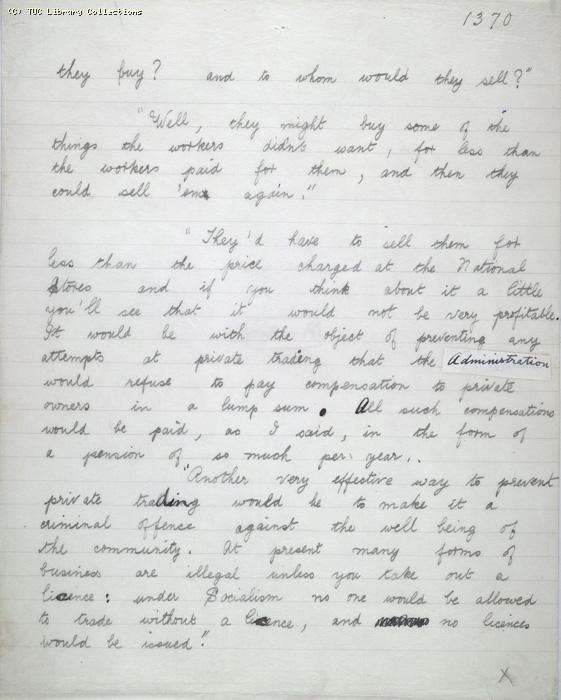 The Ragged Trousered Philanthropists - Manuscript, Page 1370