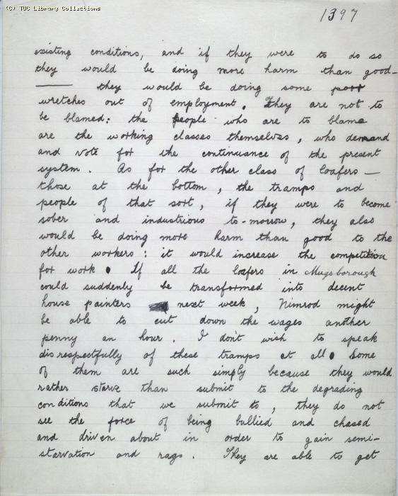 The Ragged Trousered Philanthropists - Manuscript, Page 1397